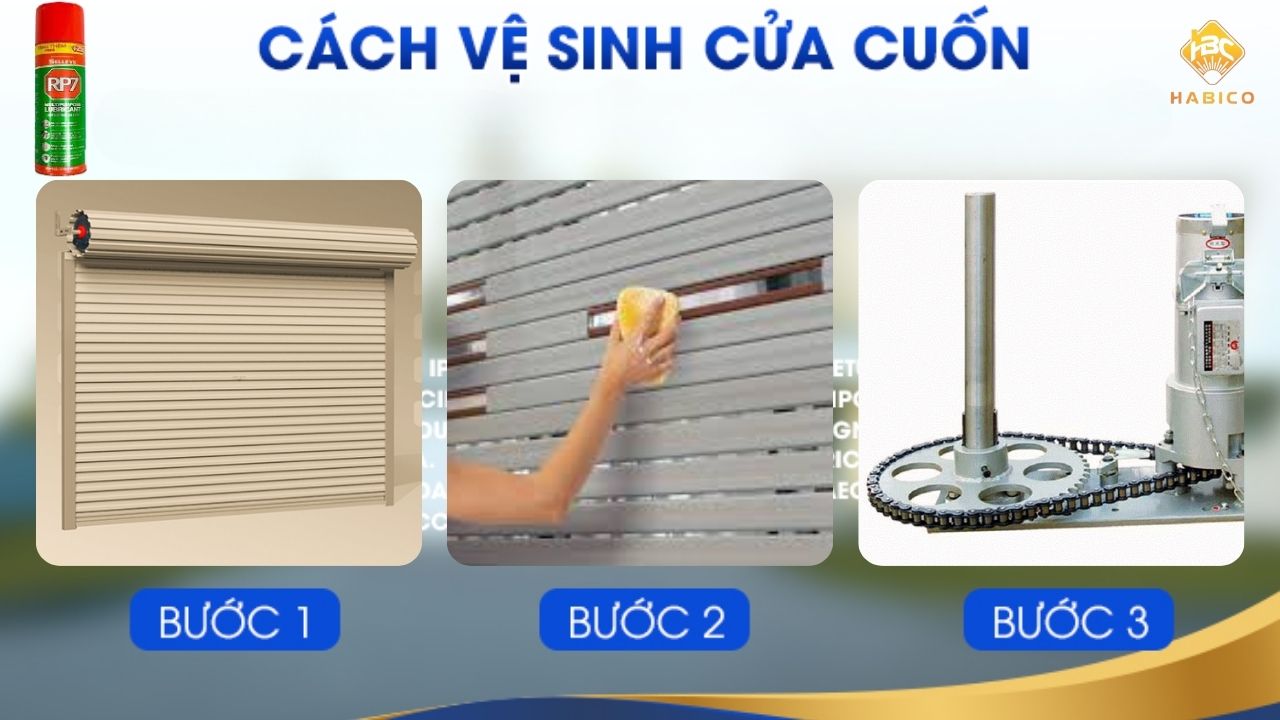 Hướng dẫn sử dụng RP7 để bảo dưỡng cửa cuốn Hướng dẫn sử dụng RP7 để bảo dưỡng cửa cuốn