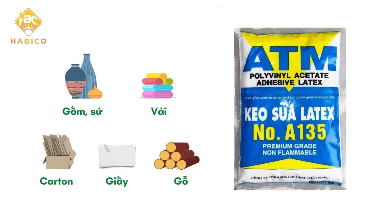 Keo sữa ATM phù hợp để dán những loại vật liệu nào Keo sữa ATM phù hợp để dán những loại vật liệu nào