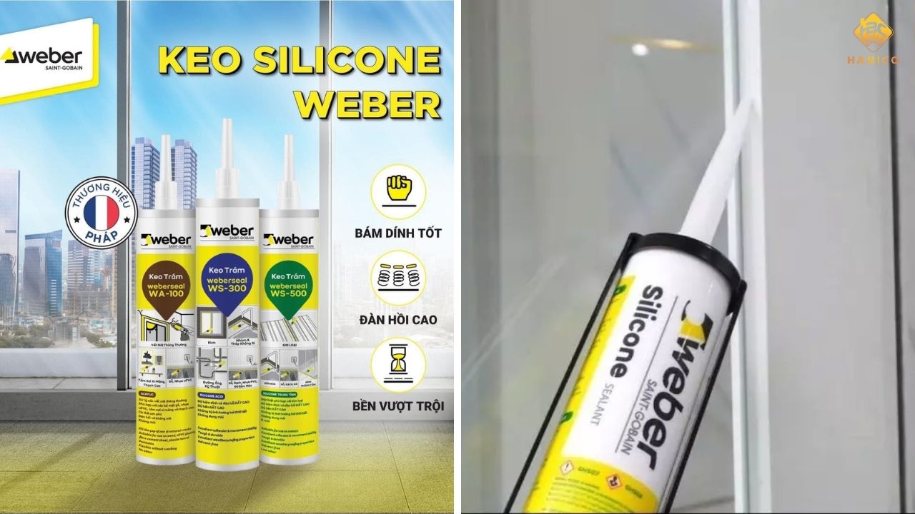 Keo trám silicone Weber là gì Keo trám silicone Weber là gì