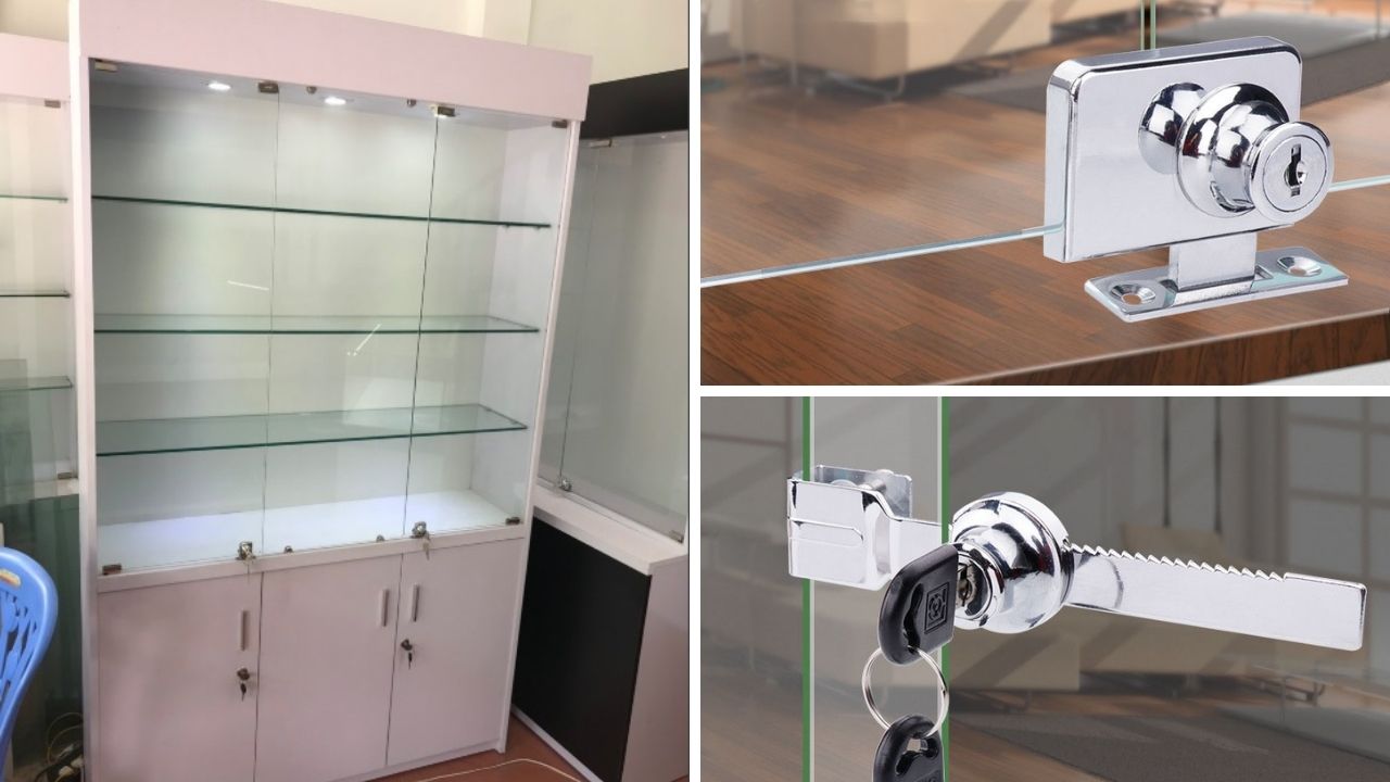 Khóa tủ kính trưng bày Khóa tủ kính trưng bày