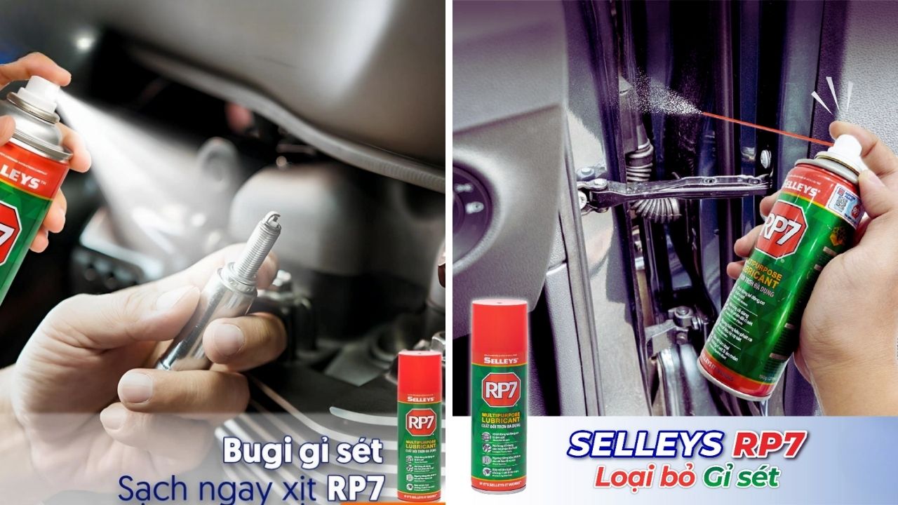 RP7 Làm Sạch Dầu Mỡ Trên Động Cơ RP7 Làm Sạch Dầu Mỡ Trên Động Cơ
