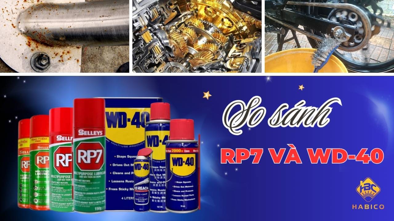 So Sánh Tính Năng Của WD-40 và RP7 So Sánh Tính Năng Của WD-40 và RP7