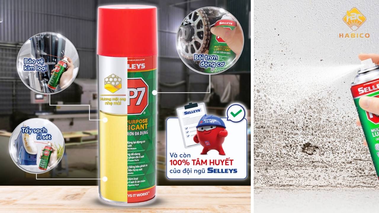 Tác dụng của chai xịt chống rỉ sét RP7 Tác dụng của chai xịt chống rỉ sét RP7