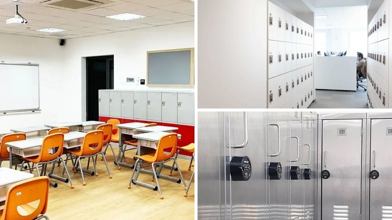 Ứng dụng ổ khóa tủ trong trường học, bệnh viện và thư viện