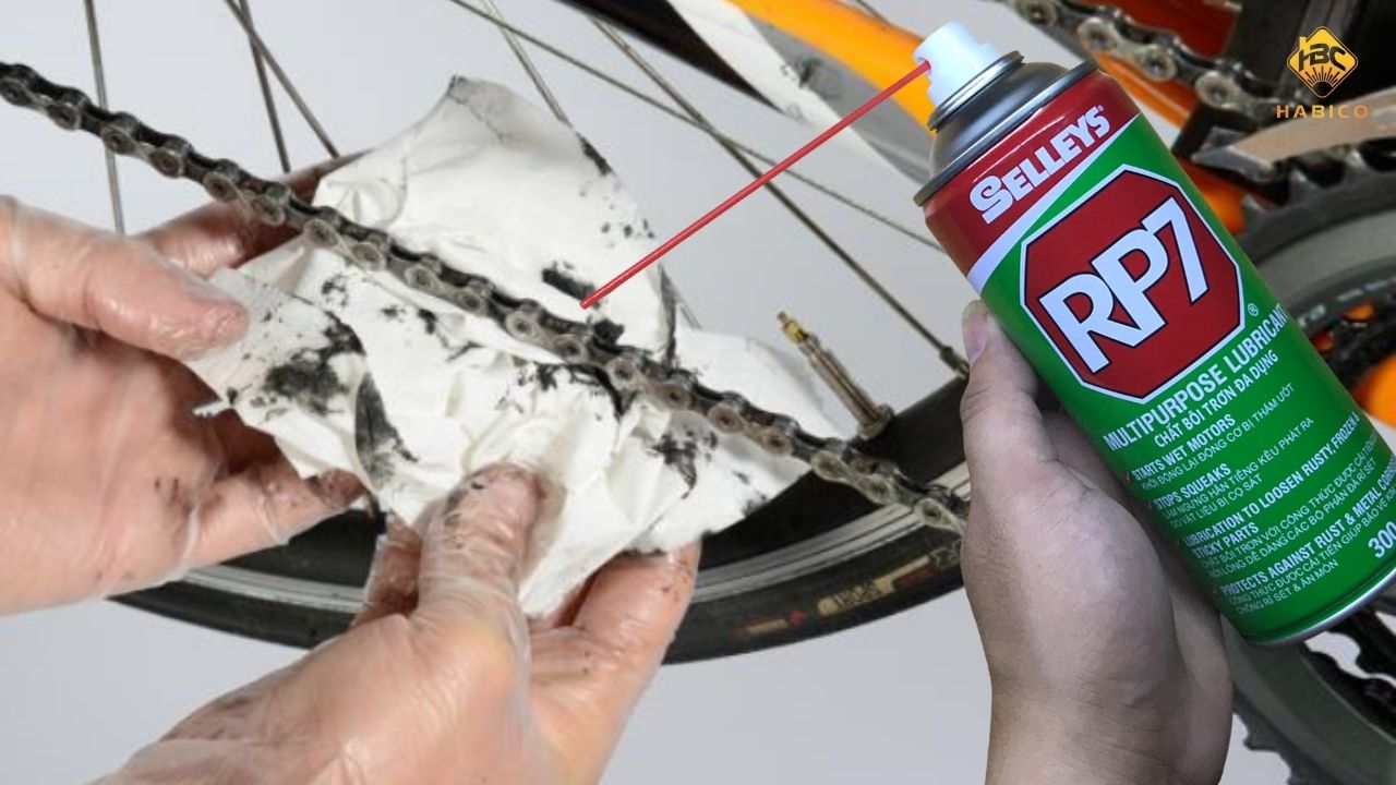 Vệ Sinh Xích Xe Đạp Bằng RP7