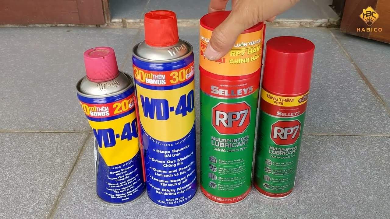 WD 40 và RP7 WD 40 và RP7