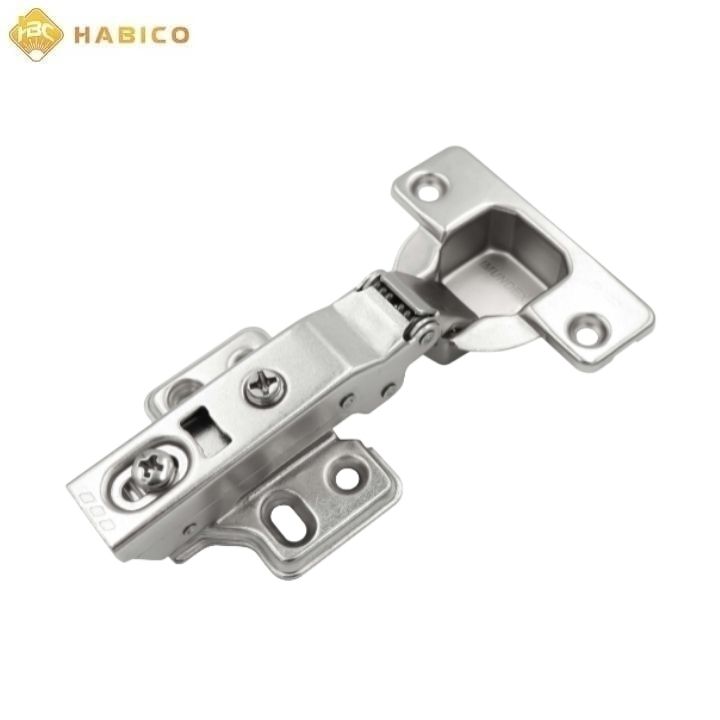 Bản lề thép mạ Niken đế tích hợp giảm chấn 105 độ Trùm ngoài Imundex 7173121 Bản lề thép mạ Niken đế tích hợp giảm chấn 105 độ Trùm ngoài Imundex 7173121