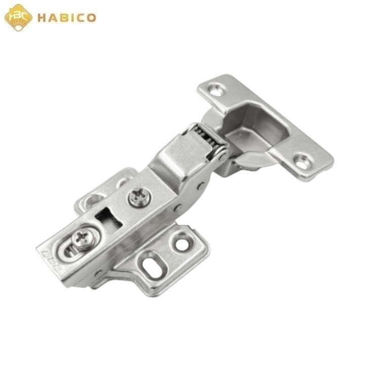 Bản lề thép mạ Niken đế tích hợp giảm chấn 105 độ Trùm nửa Imundex 7172122 Bản lề thép mạ Niken đế tích hợp giảm chấn 105 độ Trùm nửa Imundex 7172122