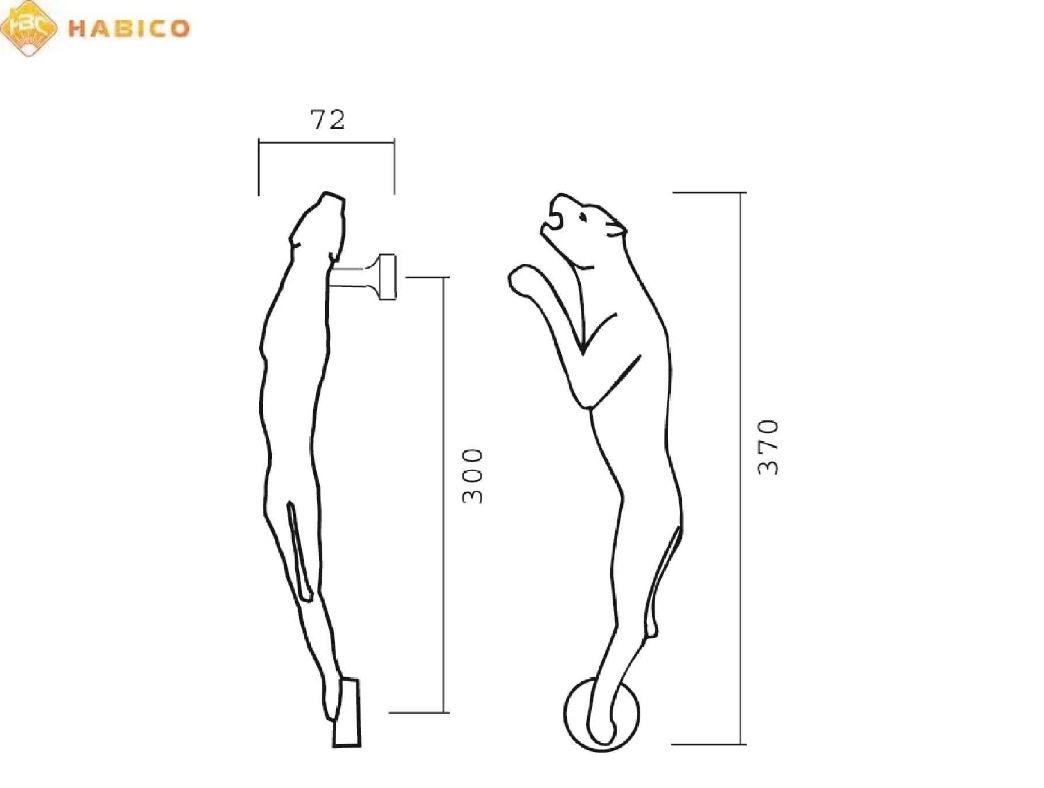 Thông số kỹ thuật Tay nắm cửa JAGUAR PVD Gold